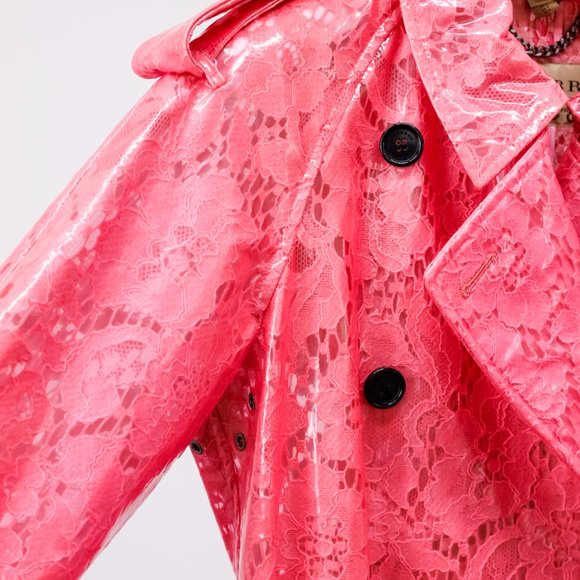 Burberry Pink Eastheath Embellished Trench Coat - Picture 6 of 16
